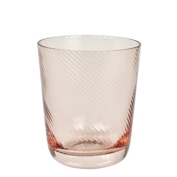 Korfu, drinking glass, rose pink