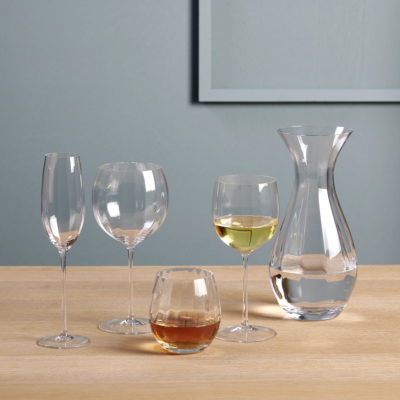 Gatsby white wine glass crystal H 22,5 D 10 cm