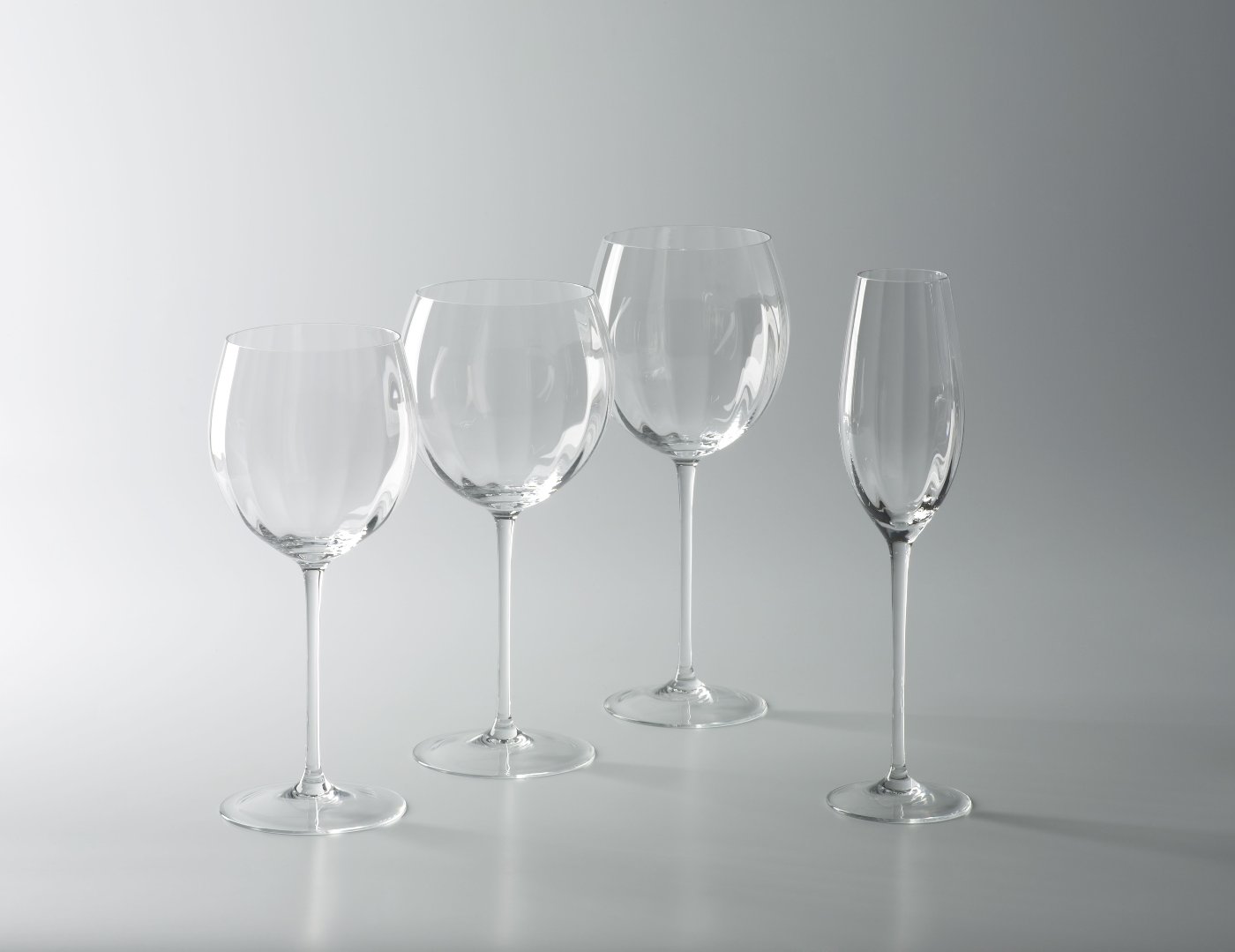 Gatsby red wine 2 glass crystal H 24,5 D 10,5  cm