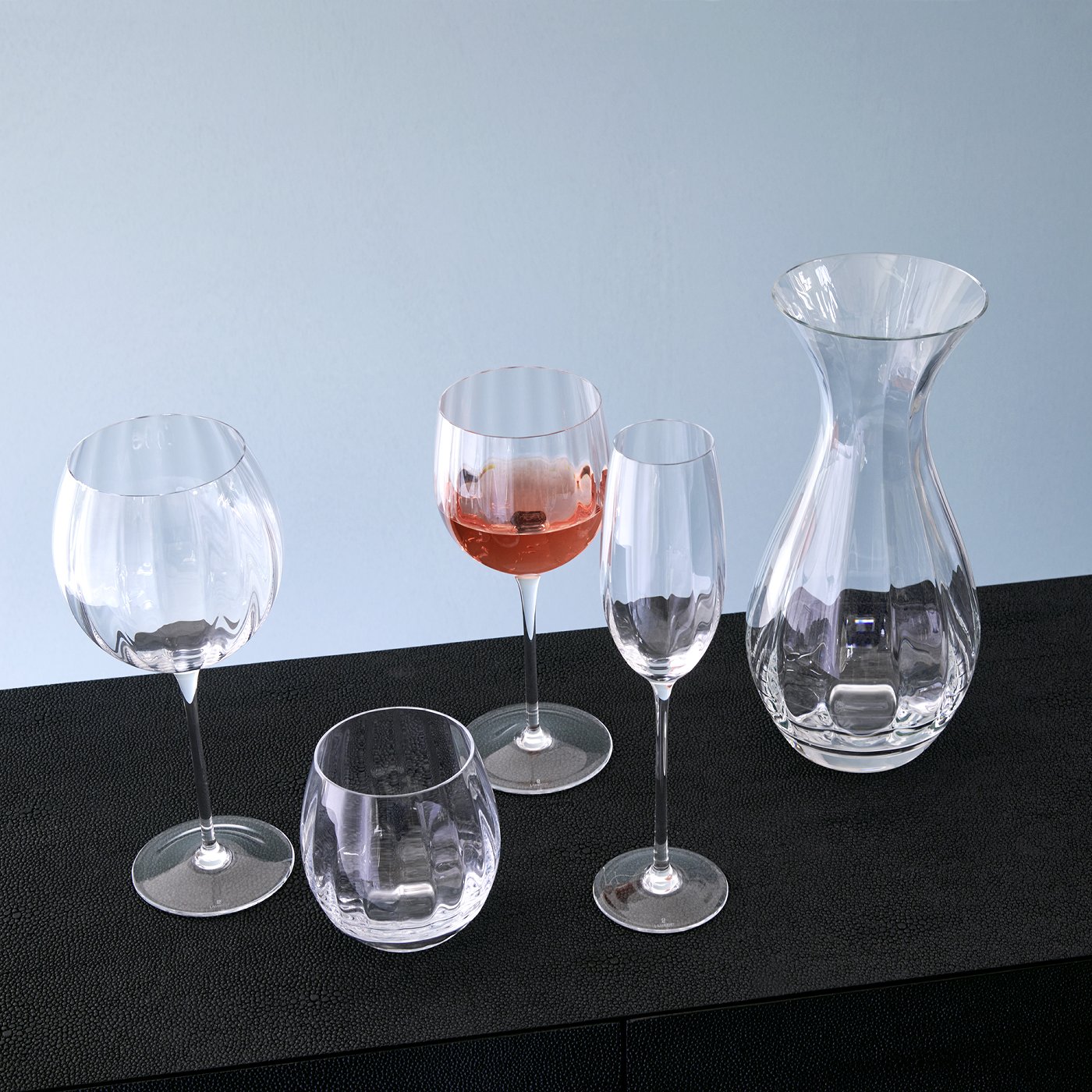 Gatsby glass, clear, crystal H 10 cm, D 7 cm