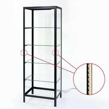 Schneewittchen glass display case with LED