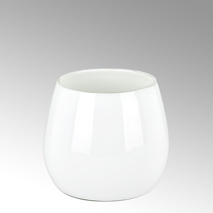 Pisano vase H24D25 medium white