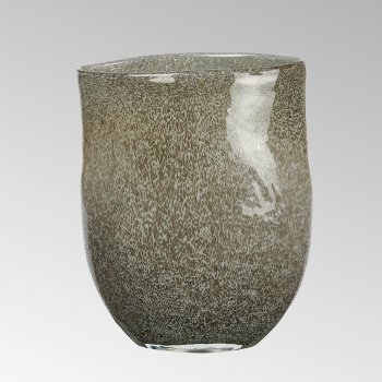 Perugino vase, oval, anthracite
