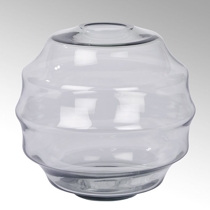 Kokon glass vase, stone