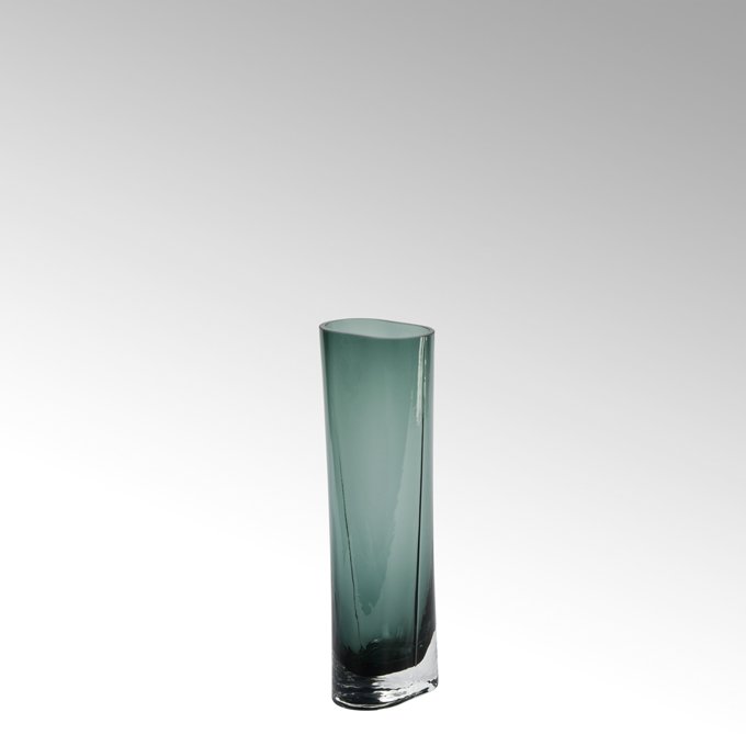 Giorgione, vase, glass petrol
