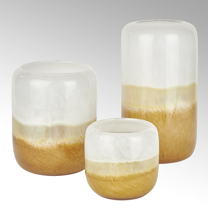 Zuccari vase, glass, alabaster/sand
