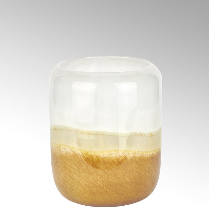 Zuccari vase, glass, alabaster/sand