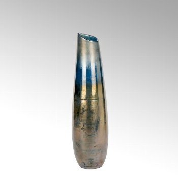 Bartolommeo,vase, metallic-blue,