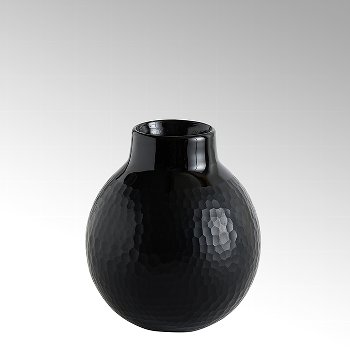 Borromini, vase opaque glass with cutting