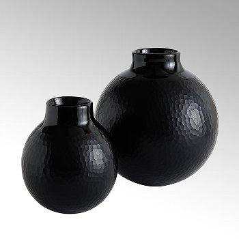 Borromini, vase opaque glass with cutting