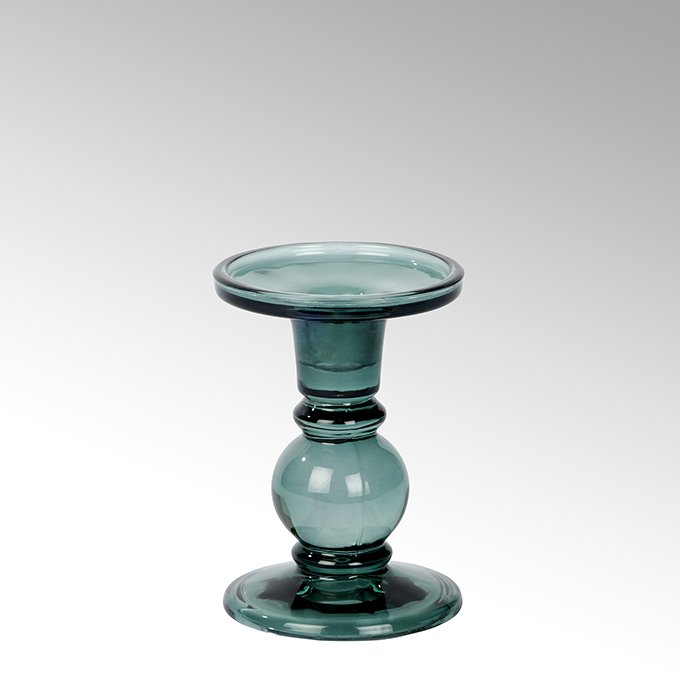 Andratx candleholder glass, salvia green