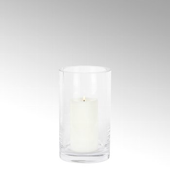 Silvio vase/lantern crystal H 25 D 15 cm