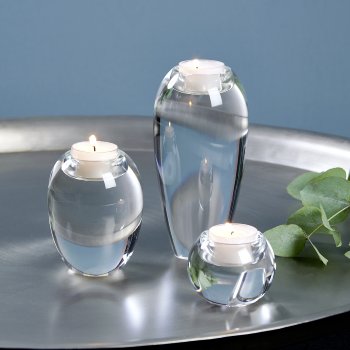 Pingo tealight holder crystall glass , clear