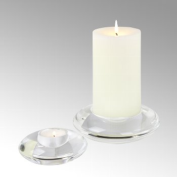 Kyo candle holder crystall glass , clear