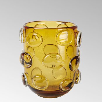 Jacobo glass vase safran