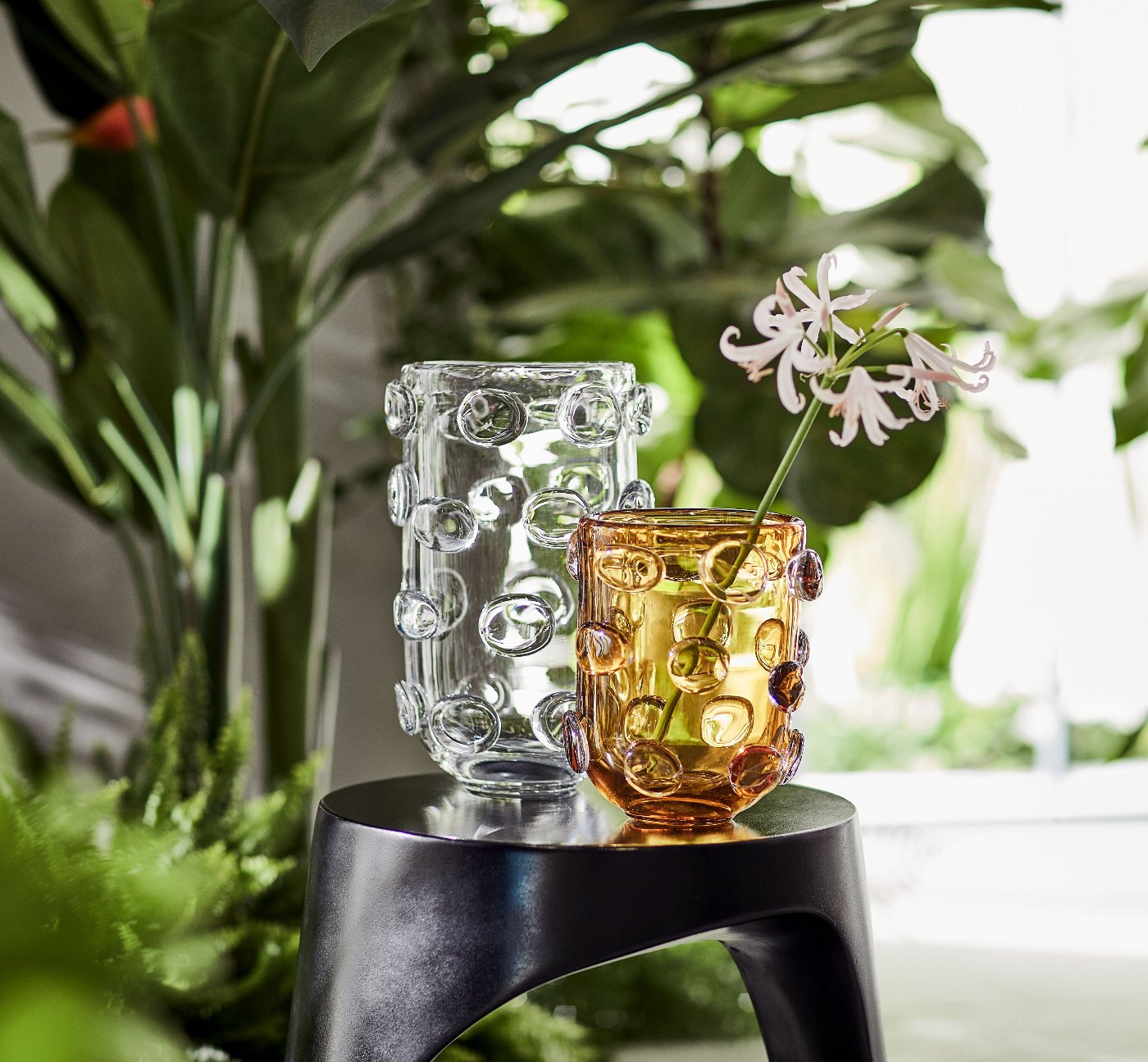 Jacobo glass vase clear