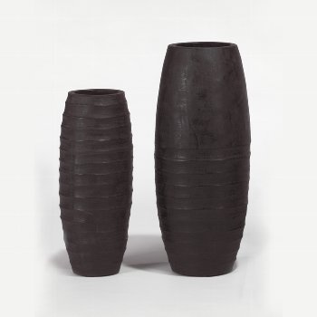 Sansibar vessel/planter charcoal H 55 D 23 cm