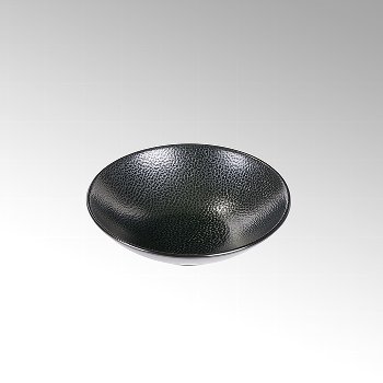 Kaori bowl D30 black metallic/ray stoneware