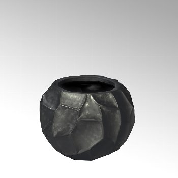 Sealine vessel/planter charcoal, H 29,5 cm D 40 cm