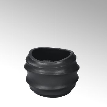 Sealine vessel/planter charcoal, H 30 cm D 37 cm