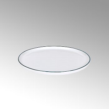 Piana plate white with basalt-grey rim d 21,5 cm