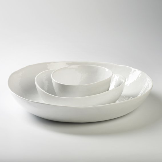 Piana bowl porcelain, white Dia 14 cm, H 7 cm