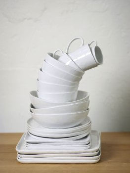 Piana espresso cup porcelain, white H 5 cm,