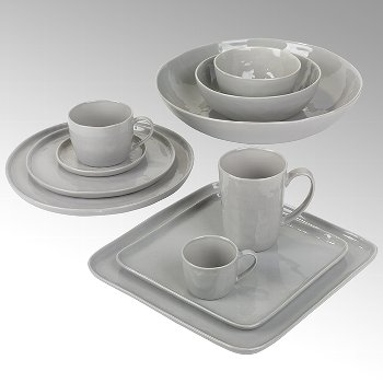 Piana bowl, stoneware, grey, H7 D14cm