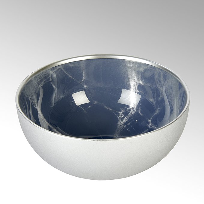 Achat bowl, printed glass