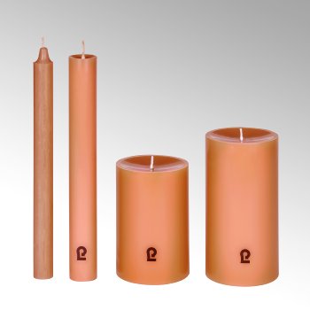 candle, round, ginger, H 25 cm, D2,1 cm