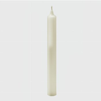 candle, round, ivory H25cm, D2,1 cm