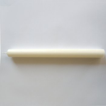 candle, round, ivory H25cm, D2,1 cm