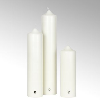 church candle, ivory, H 30 cm, D 9 cm