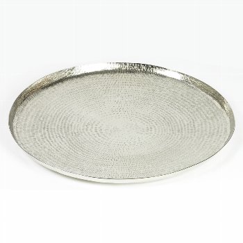 Masirah tray nickel plated hammered D60 H2cm