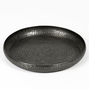 Faro tray/bowl aluminium graphite patina