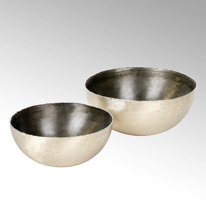 Said bowl aluminium brushed, medium