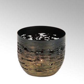Osako tealight holder, iron, bronce-anthracite