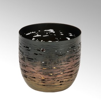 Osako tealight holder, iron, bronce-anthracite