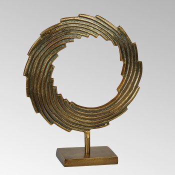 Mulinello decorative object aluminum, bronce