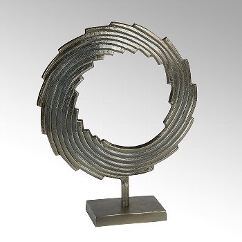 Mulinello decorative object aluminum,graphite
