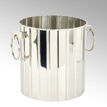 Vendone wine cooler aluminium, nickel, with stripe