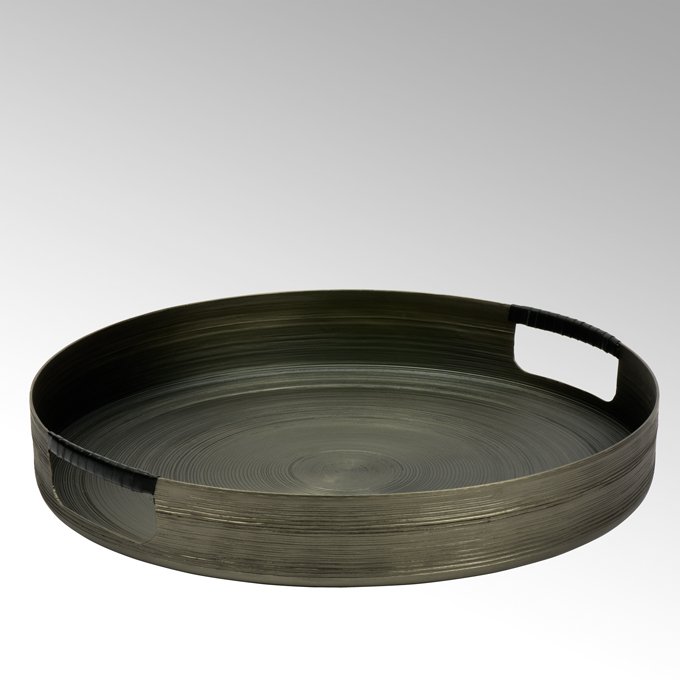 Dendro tray, aluminium, round