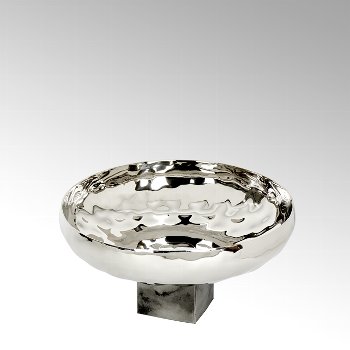 Isis bowl with foot, aluminium nickel plated, foot
