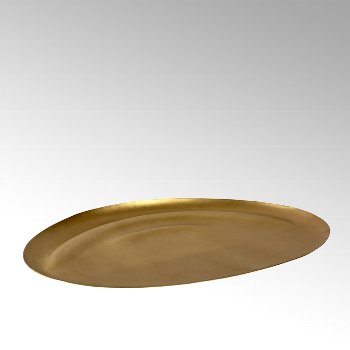Fiambala, decoration plate, aluminium matt gold
