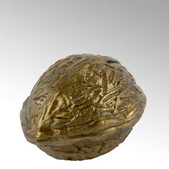 Cervello decorative object walnut, aluminium