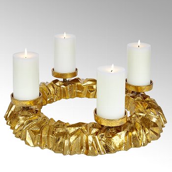 Eldorado table top wreath with 4 candleholders