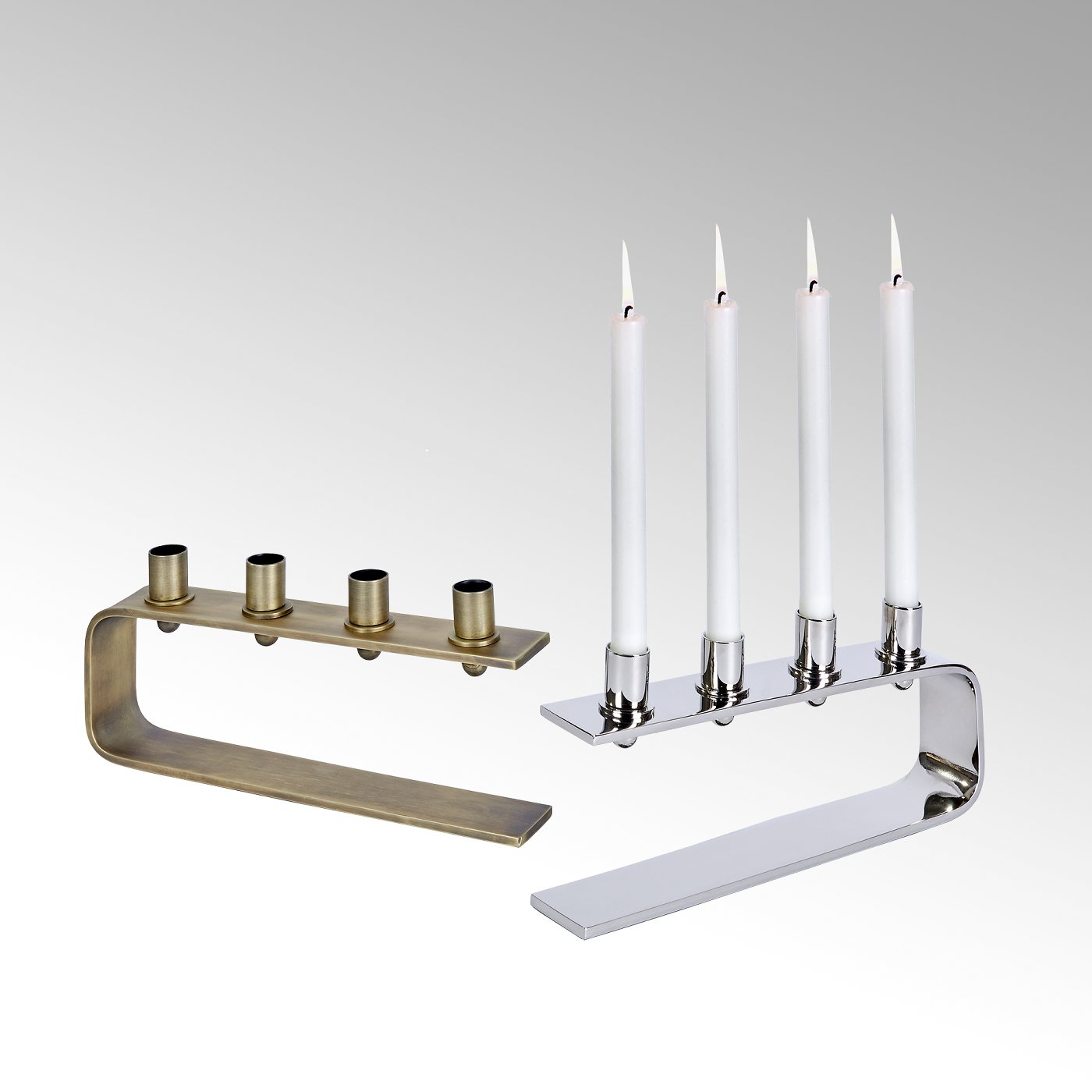 cm, Aluminium, Antares H cm, 31x5,5 Stabkerze 2,1 D 14 für Kerzenständer silber cm