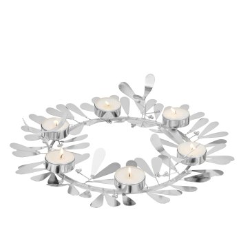 Nespola misteltoe wreath for 6 maxi t-lights