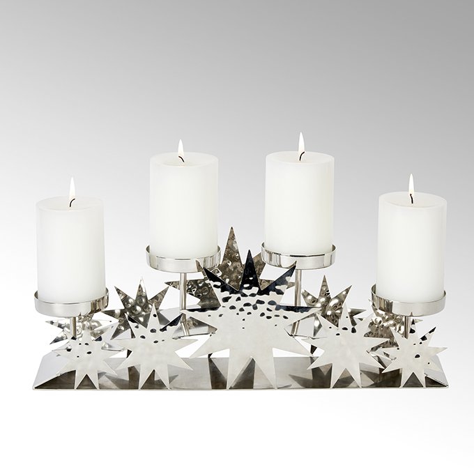 Tara xmas bow with 4 candleholders