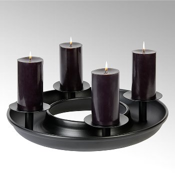 Saturnia table top wreath with 4 candleholders